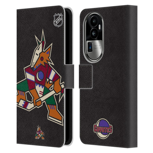 NHL Arizona Coyotes Oversized Leather Book Wallet Case Cover For OPPO Reno10 Pro+