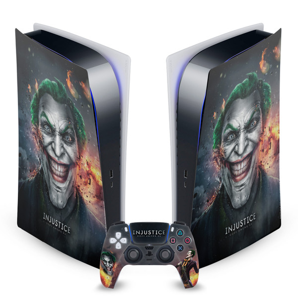 Injustice Gods Among Us Key Art Joker Vinyl Sticker Skin Decal Cover for Sony PS5 Digital Edition Bundle