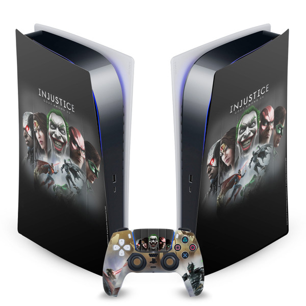 Injustice Gods Among Us Key Art Poster Vinyl Sticker Skin Decal Cover for Sony PS5 Digital Edition Bundle