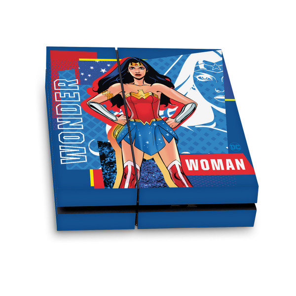 DC Women Core Compositions Wonder Woman Vinyl Sticker Skin Decal Cover for Sony PS4 Console