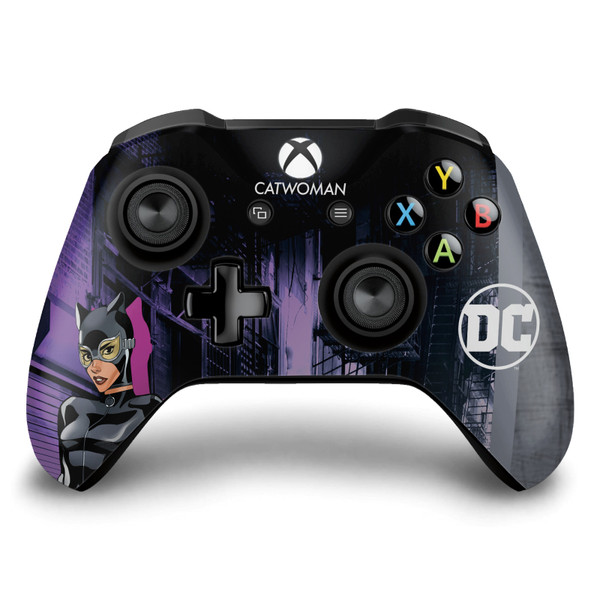 DC Women Core Compositions Catwoman Vinyl Sticker Skin Decal Cover for Microsoft Xbox One S / X Controller