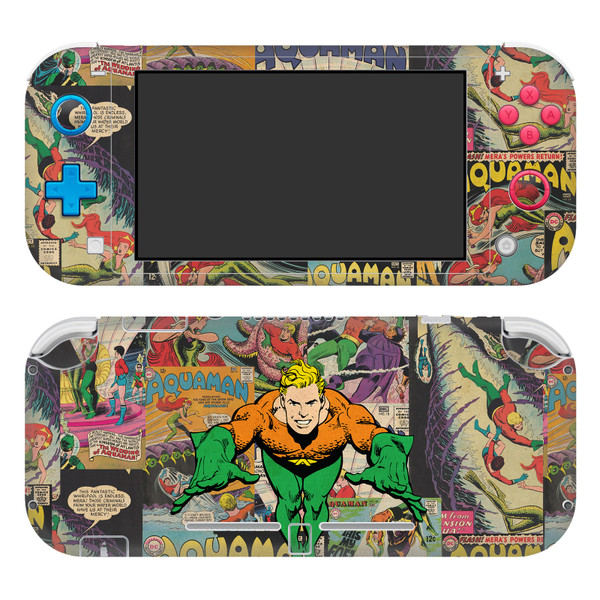 Aquaman DC Comics Comic Book Cover Character Collage Vinyl Sticker Skin Decal Cover for Nintendo Switch Lite