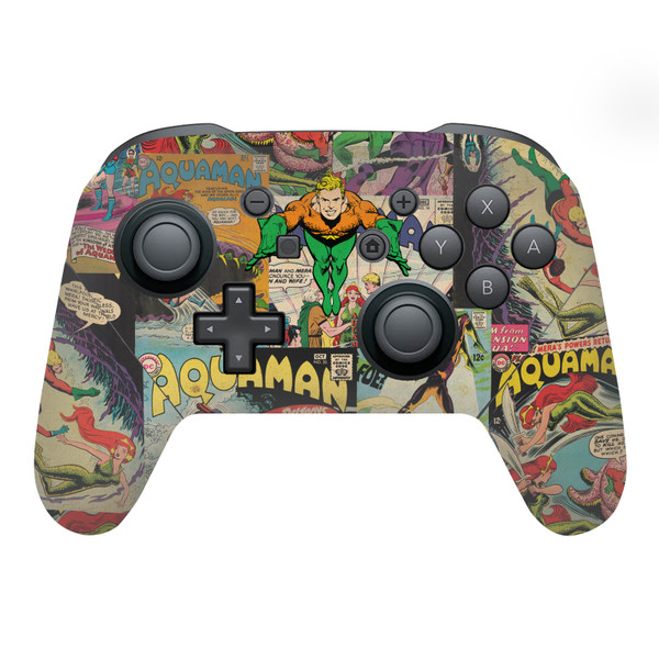 Aquaman DC Comics Comic Book Cover Character Collage Vinyl Sticker Skin Decal Cover for Nintendo Switch Pro Controller