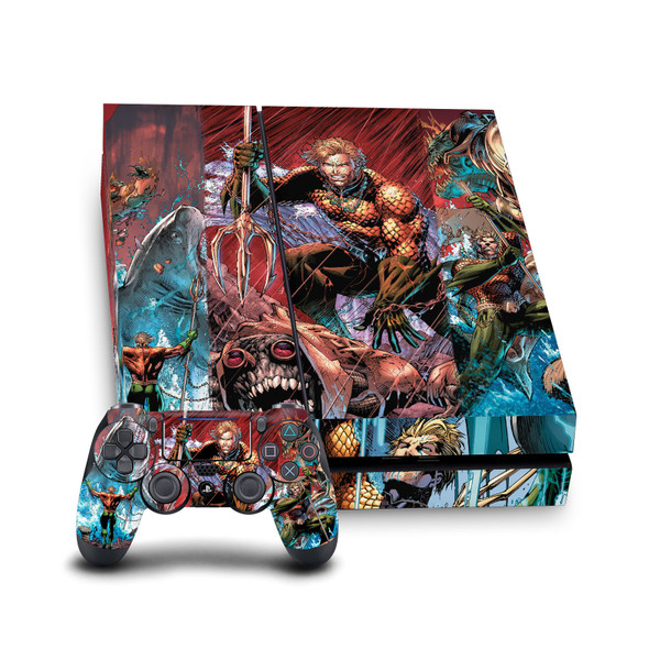 Aquaman DC Comics Comic Book Cover Collage Vinyl Sticker Skin Decal Cover for Sony PS4 Console & Controller