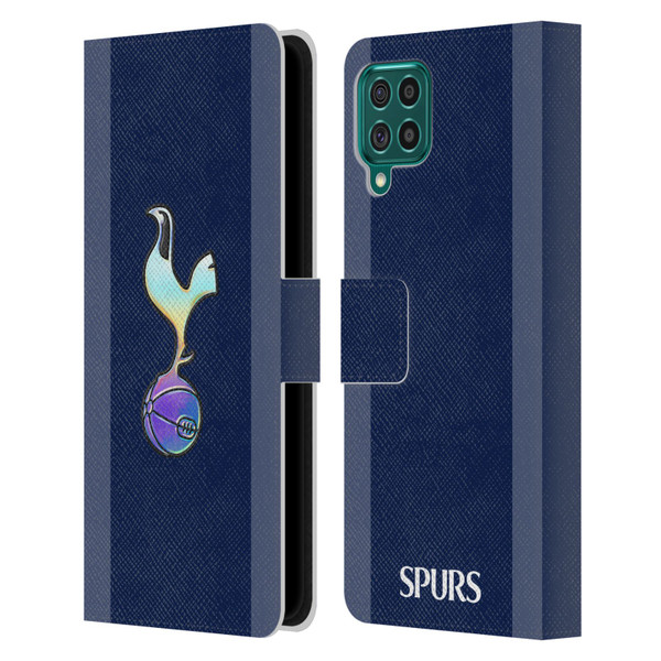 Tottenham Hotspur F.C. 2023/24 Badge Dark Blue and Purple Leather Book Wallet Case Cover For Samsung Galaxy F62 (2021)