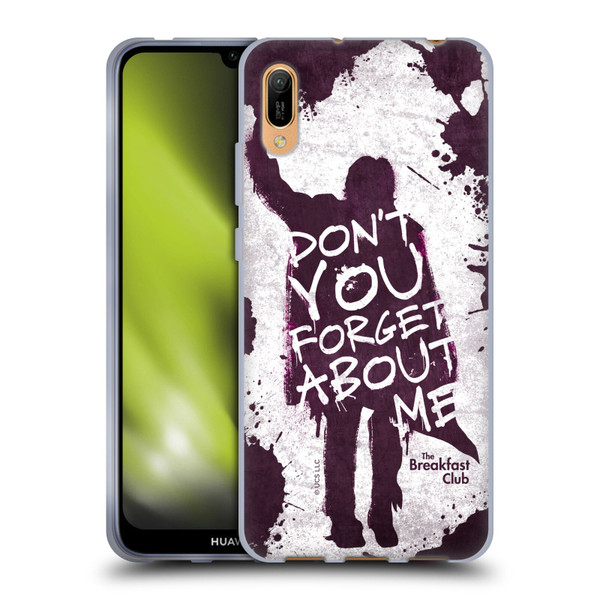 The Breakfast Club Graphics Don't You Forget About Me Soft Gel Case for Huawei Y6 Pro (2019)