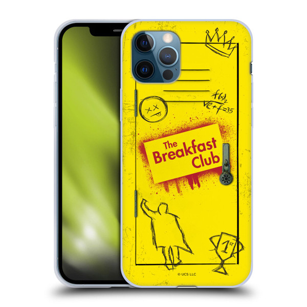The Breakfast Club Graphics Yellow Locker Soft Gel Case for Apple iPhone 12 / iPhone 12 Pro