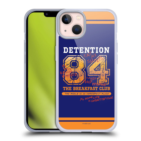 The Breakfast Club Graphics Detention 84 Soft Gel Case for Apple iPhone 13
