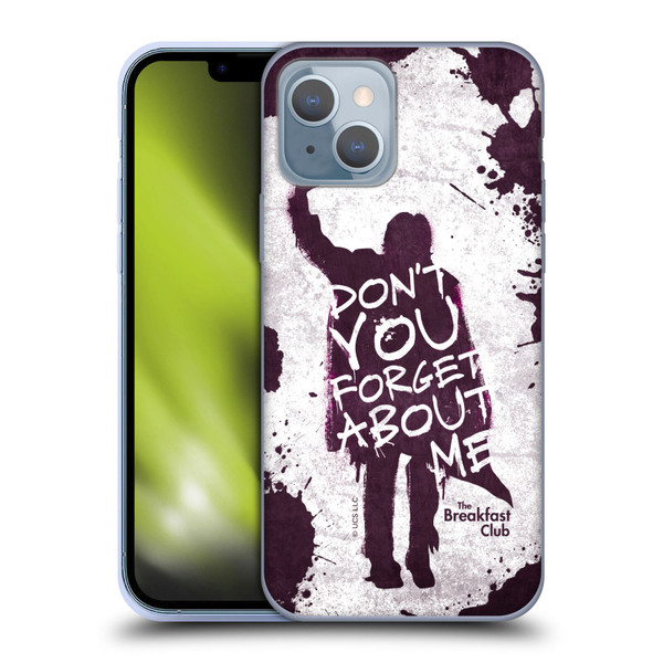 The Breakfast Club Graphics Don't You Forget About Me Soft Gel Case for Apple iPhone 14