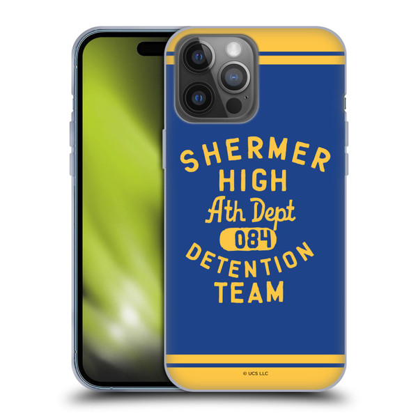 The Breakfast Club Graphics Shermer High Ath Depth Soft Gel Case for Apple iPhone 14 Pro Max
