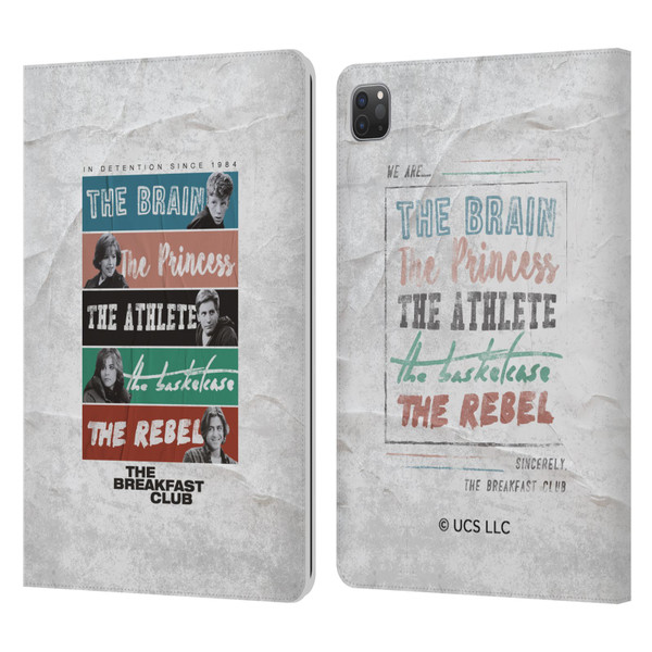 The Breakfast Club Graphics In Detention Since 1984 Leather Book Wallet Case Cover For Apple iPad Pro 11 2020 / 2021 / 2022