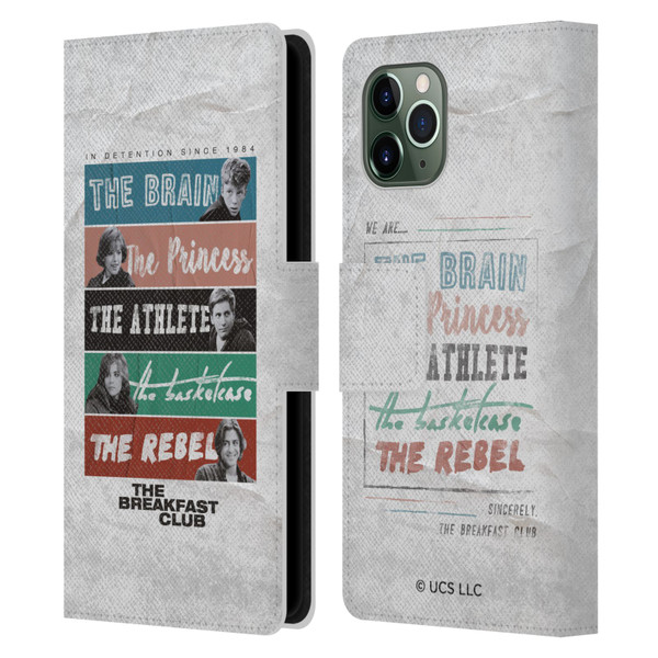 The Breakfast Club Graphics In Detention Since 1984 Leather Book Wallet Case Cover For Apple iPhone 11 Pro