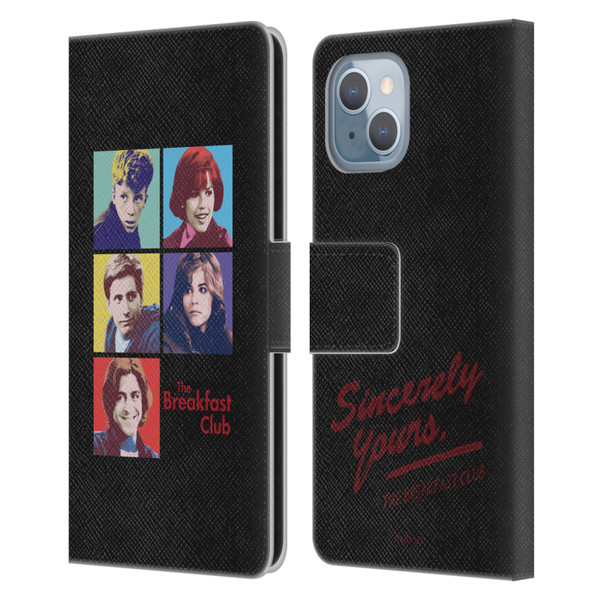 The Breakfast Club Graphics Pop Art Leather Book Wallet Case Cover For Apple iPhone 14