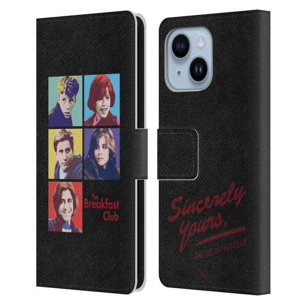 The Breakfast Club Graphics Pop Art Leather Book Wallet Case Cover For Apple iPhone 14 Plus