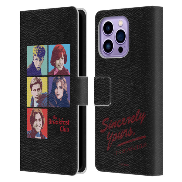 The Breakfast Club Graphics Pop Art Leather Book Wallet Case Cover For Apple iPhone 14 Pro Max