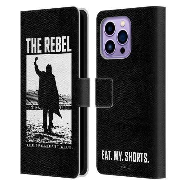 The Breakfast Club Graphics The Rebel Leather Book Wallet Case Cover For Apple iPhone 14 Pro Max