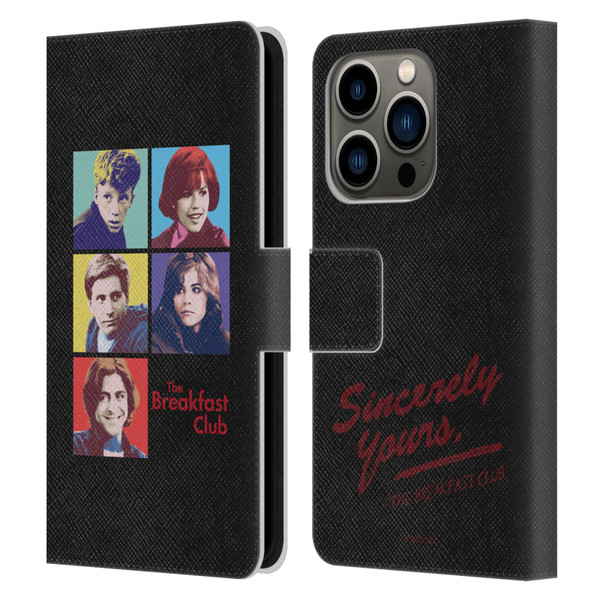 The Breakfast Club Graphics Pop Art Leather Book Wallet Case Cover For Apple iPhone 14 Pro