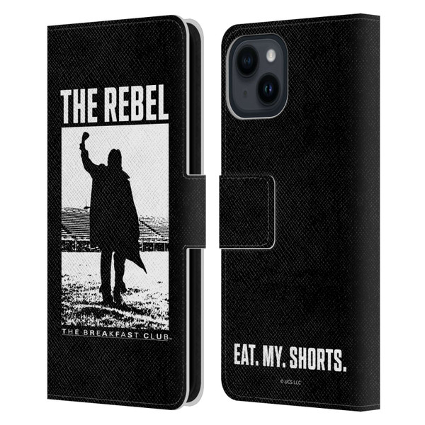 The Breakfast Club Graphics The Rebel Leather Book Wallet Case Cover For Apple iPhone 15