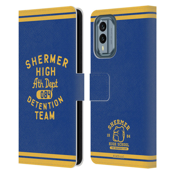 The Breakfast Club Graphics Shermer High Ath Depth Leather Book Wallet Case Cover For Nokia X30