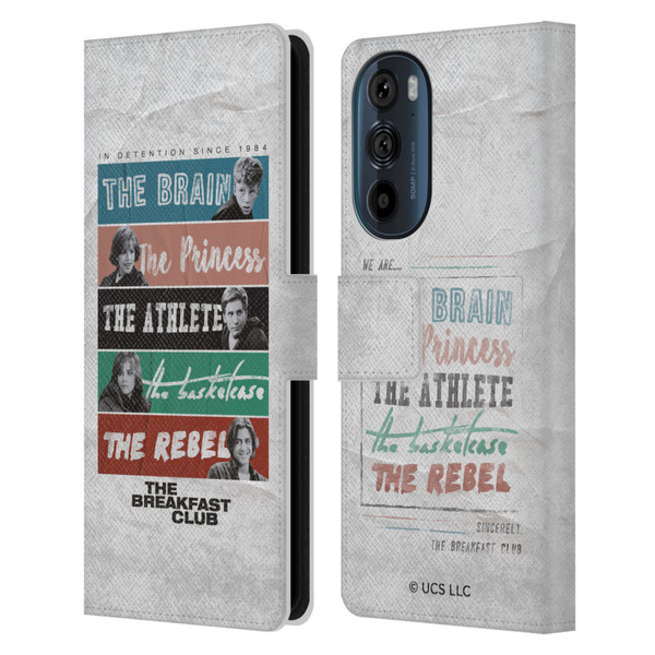 The Breakfast Club Graphics In Detention Since 1984 Leather Book Wallet Case Cover For Motorola Edge 30