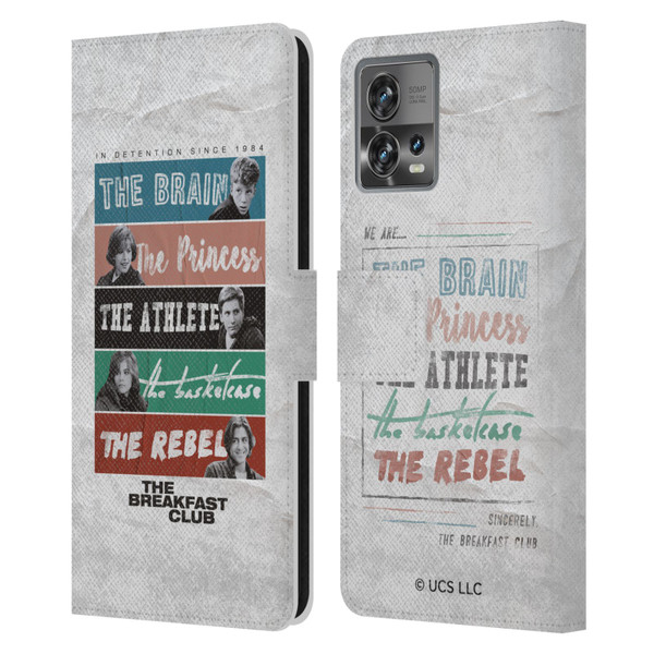 The Breakfast Club Graphics In Detention Since 1984 Leather Book Wallet Case Cover For Motorola Moto Edge 30 Fusion