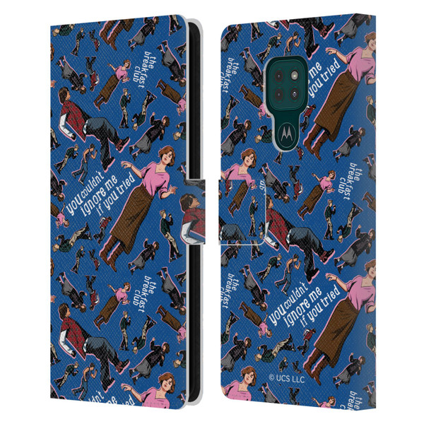 The Breakfast Club Graphics Dancing Pattern Leather Book Wallet Case Cover For Motorola Moto G9 Play