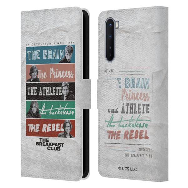 The Breakfast Club Graphics In Detention Since 1984 Leather Book Wallet Case Cover For OnePlus Nord 5G