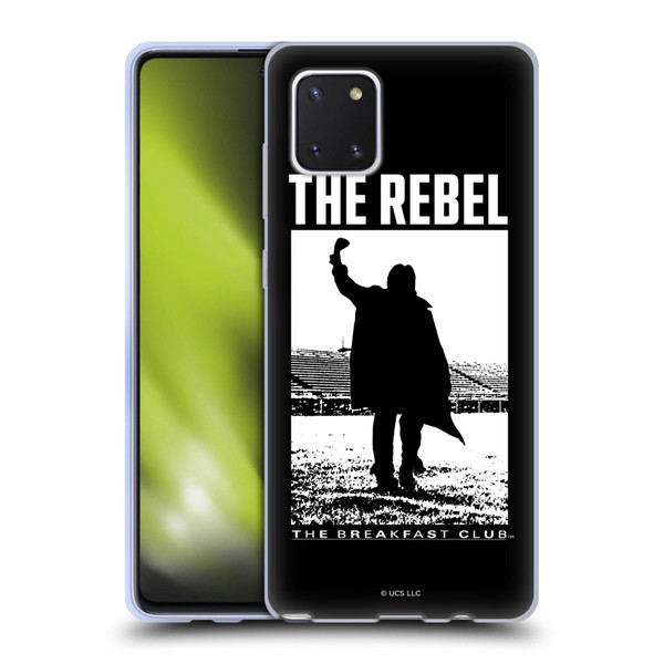 The Breakfast Club Graphics The Rebel Soft Gel Case for Samsung Galaxy Note10 Lite