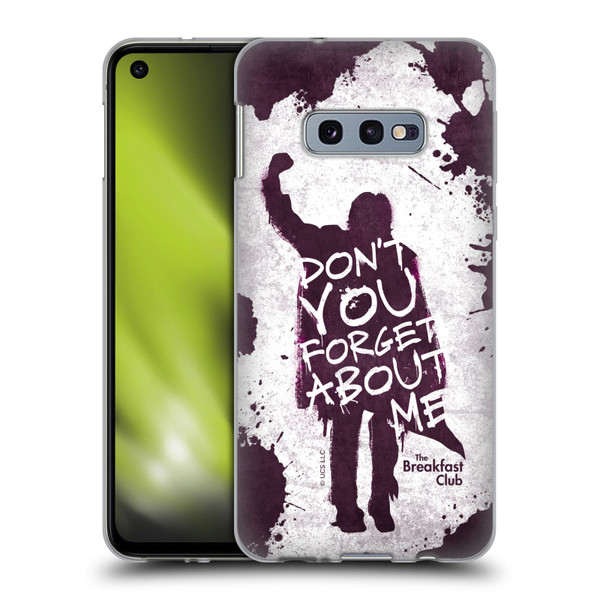 The Breakfast Club Graphics Don't You Forget About Me Soft Gel Case for Samsung Galaxy S10e