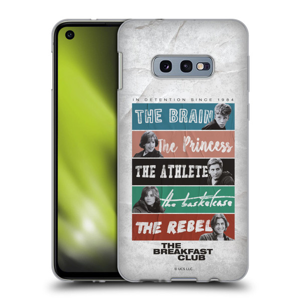 The Breakfast Club Graphics In Detention Since 1984 Soft Gel Case for Samsung Galaxy S10e
