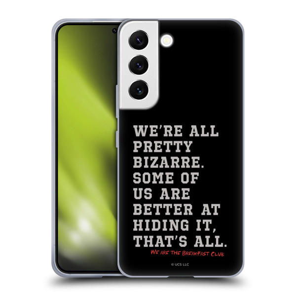 The Breakfast Club Graphics Typography Soft Gel Case for Samsung Galaxy S22 5G