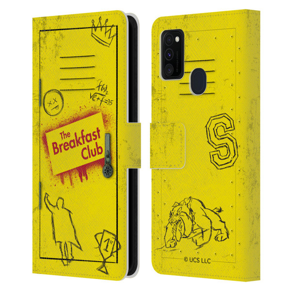 The Breakfast Club Graphics Yellow Locker Leather Book Wallet Case Cover For Samsung Galaxy M30s (2019)/M21 (2020)