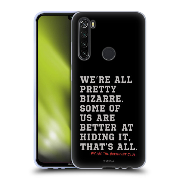 The Breakfast Club Graphics Typography Soft Gel Case for Xiaomi Redmi Note 8T