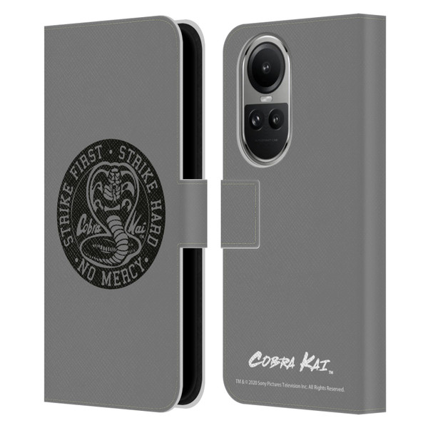 Cobra Kai Graphics Strike Logo 2 Leather Book Wallet Case Cover For OPPO Reno10 5G / Reno10 Pro 5G