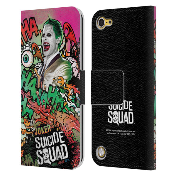 Suicide Squad 2016 Graphics Joker Poster Leather Book Wallet Case Cover For Apple iPod Touch 5G 5th Gen