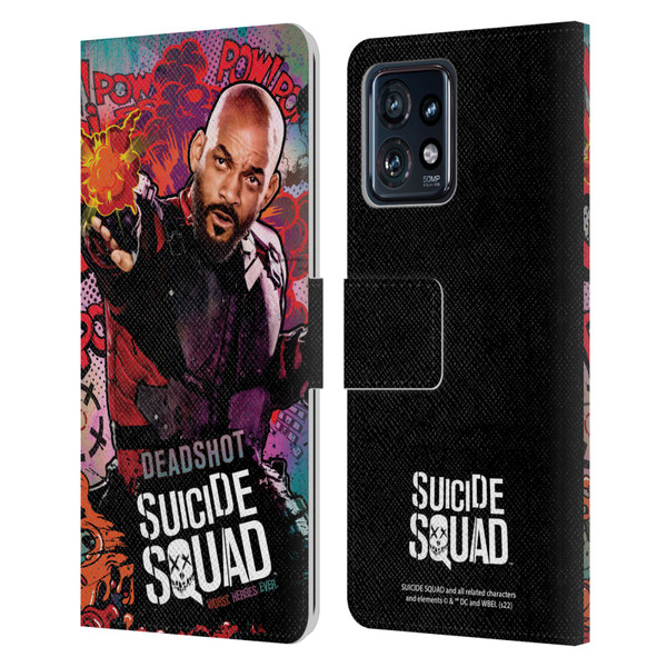 Suicide Squad 2016 Graphics Deadshot Poster Leather Book Wallet Case Cover For Motorola Moto Edge 40 Pro