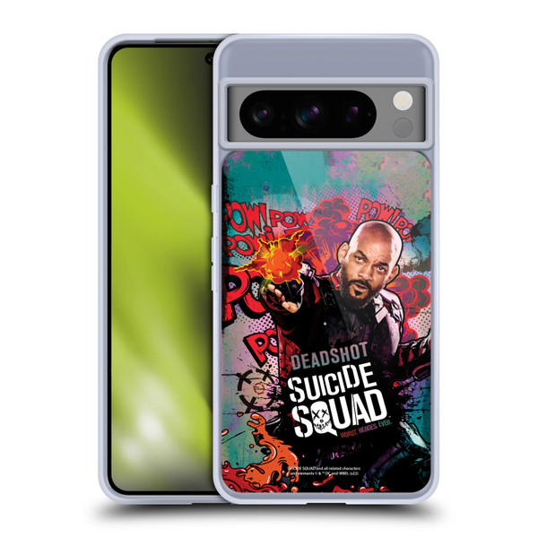 Suicide Squad 2016 Graphics Deadshot Poster Soft Gel Case for Google Pixel 8 Pro