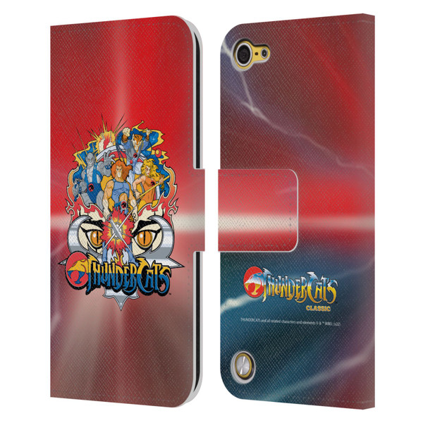 Thundercats Graphics Characters Leather Book Wallet Case Cover For Apple iPod Touch 5G 5th Gen