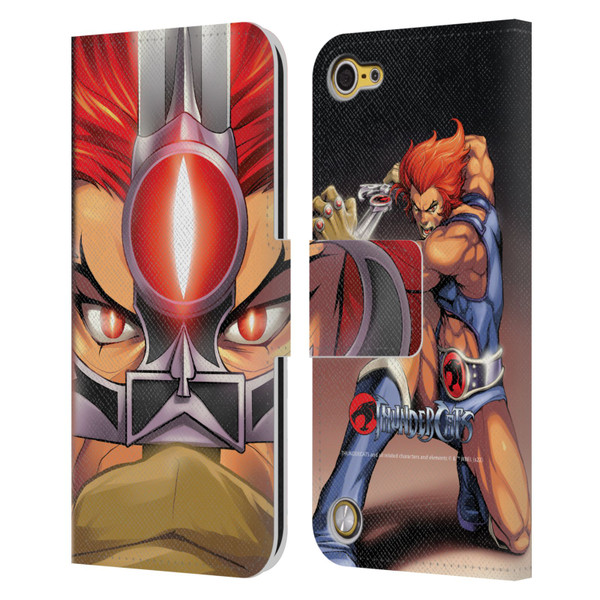Thundercats Graphics Lion-O Leather Book Wallet Case Cover For Apple iPod Touch 5G 5th Gen