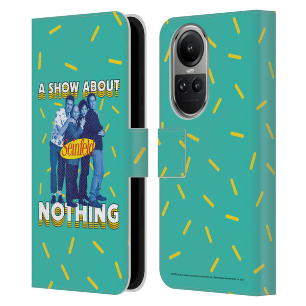 Seinfeld Graphics A Show About Nothing Leather Book Wallet Case Cover For OPPO Reno10 5G / Reno10 Pro 5G