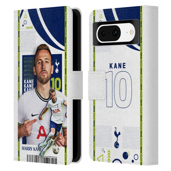 Tottenham Hotspur F.C. 2022/23 First Team Harry Kane Leather Book Wallet Case Cover For Google Pixel 8