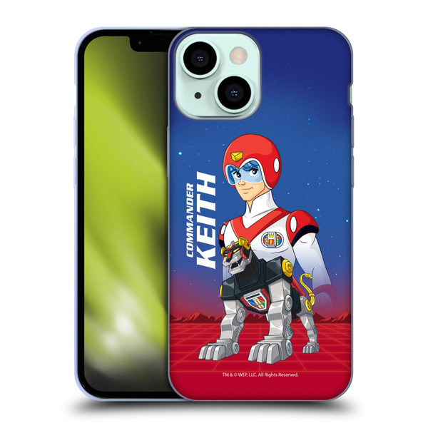 Voltron Character Art Commander Keith Soft Gel Case for Apple iPhone 13 Mini