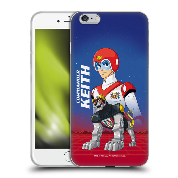 Voltron Character Art Commander Keith Soft Gel Case for Apple iPhone 6 Plus / iPhone 6s Plus