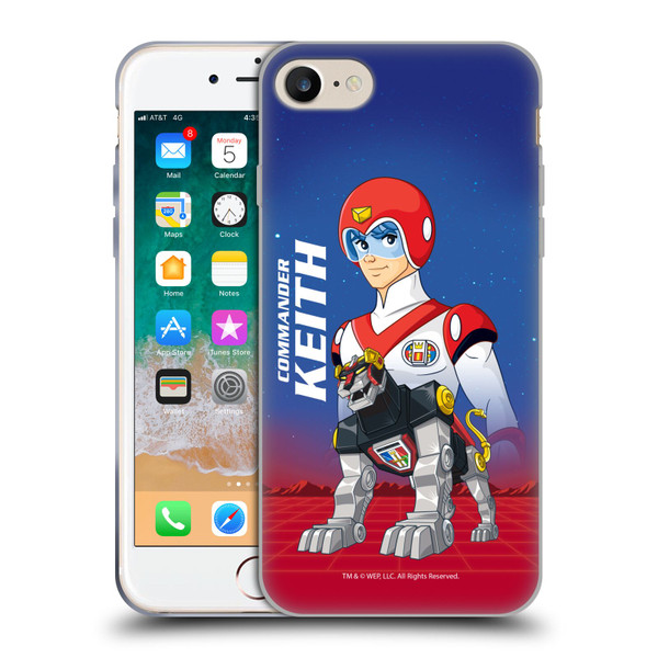 Voltron Character Art Commander Keith Soft Gel Case for Apple iPhone 7 / 8 / SE 2020 & 2022
