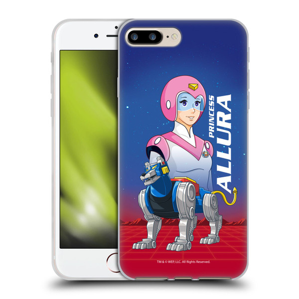 Voltron Character Art Princess Allura Soft Gel Case for Apple iPhone 7 Plus / iPhone 8 Plus