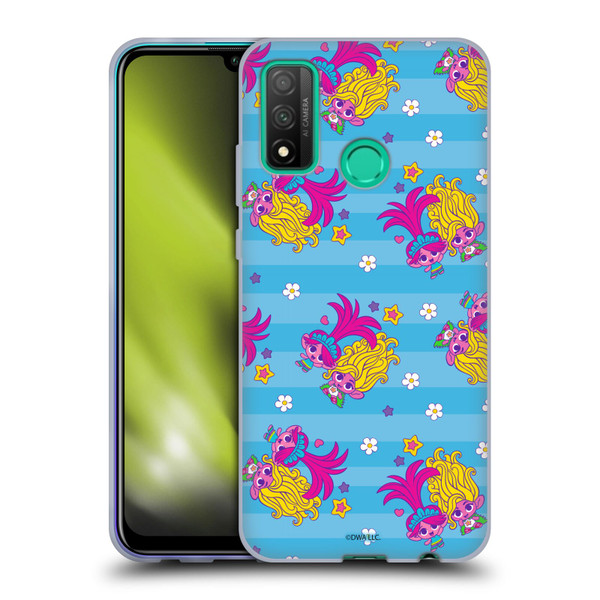 Trolls 3: Band Together Art Stripes Blue Soft Gel Case for Huawei P Smart (2020)