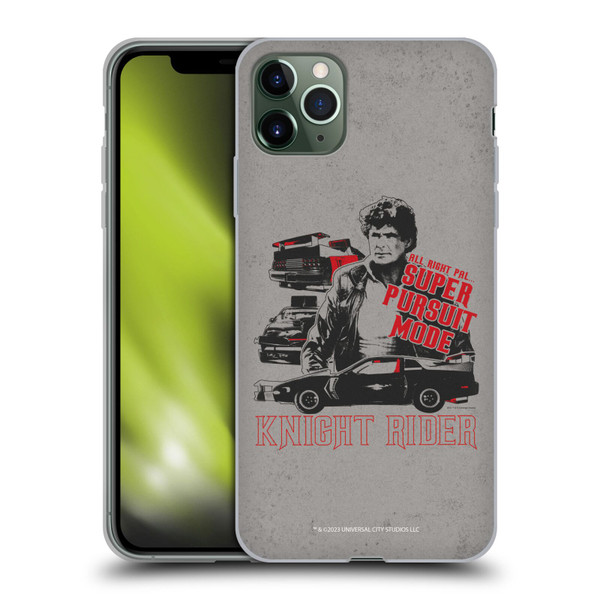 Knight Rider Core Graphics Super Pursuit Mode Soft Gel Case for Apple iPhone 11 Pro Max