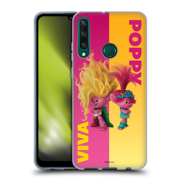 Trolls 3: Band Together Art Half Soft Gel Case for Huawei Y6p