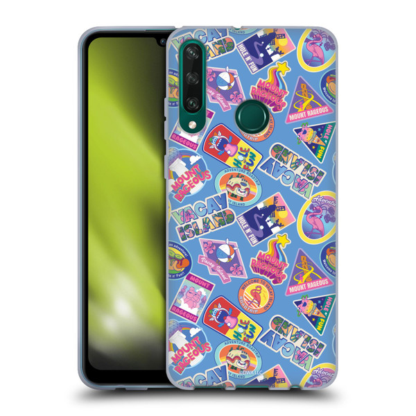 Trolls 3: Band Together Art Pattern Blue Soft Gel Case for Huawei Y6p