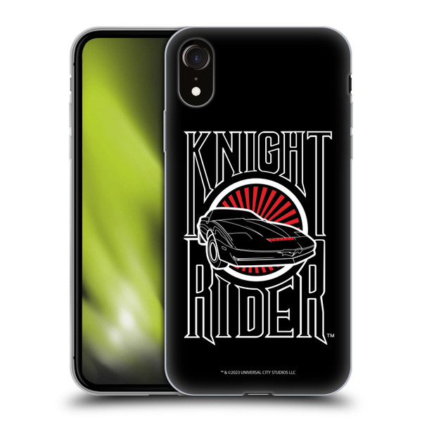 Knight Rider Core Graphics Logo Soft Gel Case for Apple iPhone XR